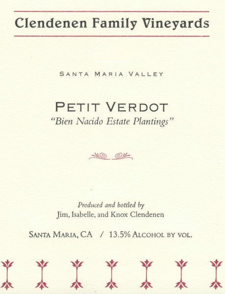 Clendenen Petit Verdot