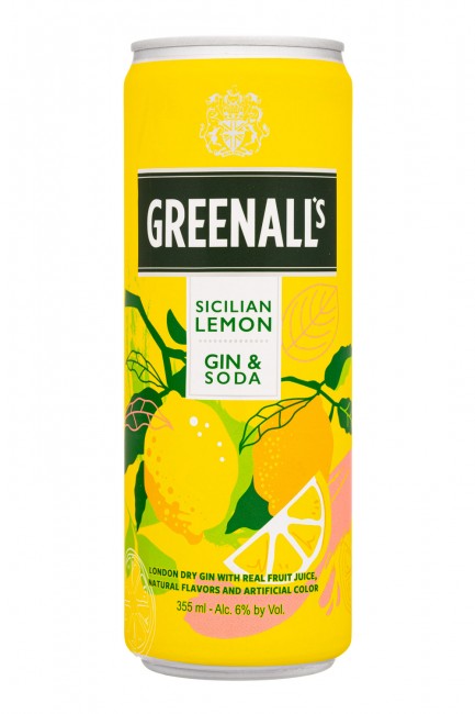 Greenall's Sicilian Lemon Gin & Soda 4pk