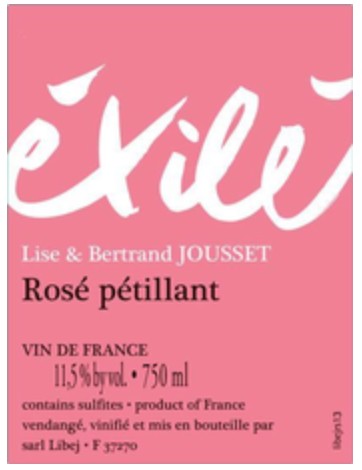 Lise & Bertrand Jousset "Exile" Rose Pet Nat