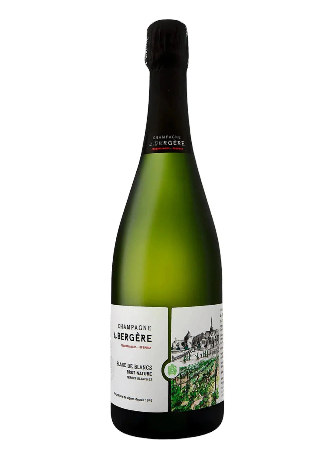 Champange A. Bergere "Terres Blanches" Blanc de Blancs Brut Nature NV